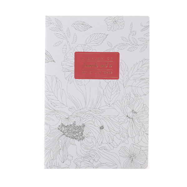 Flower Words  A5  3in 1 Notebook