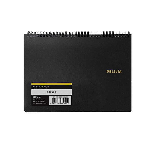 A5 black PP spiral book
