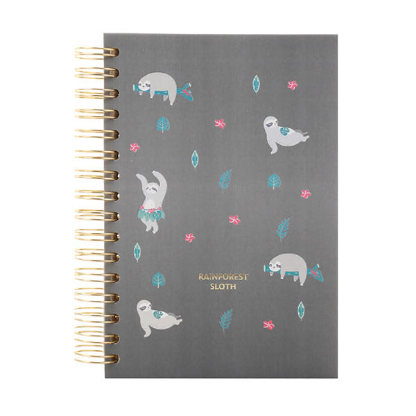 Sloth A5 Spiral Notebook