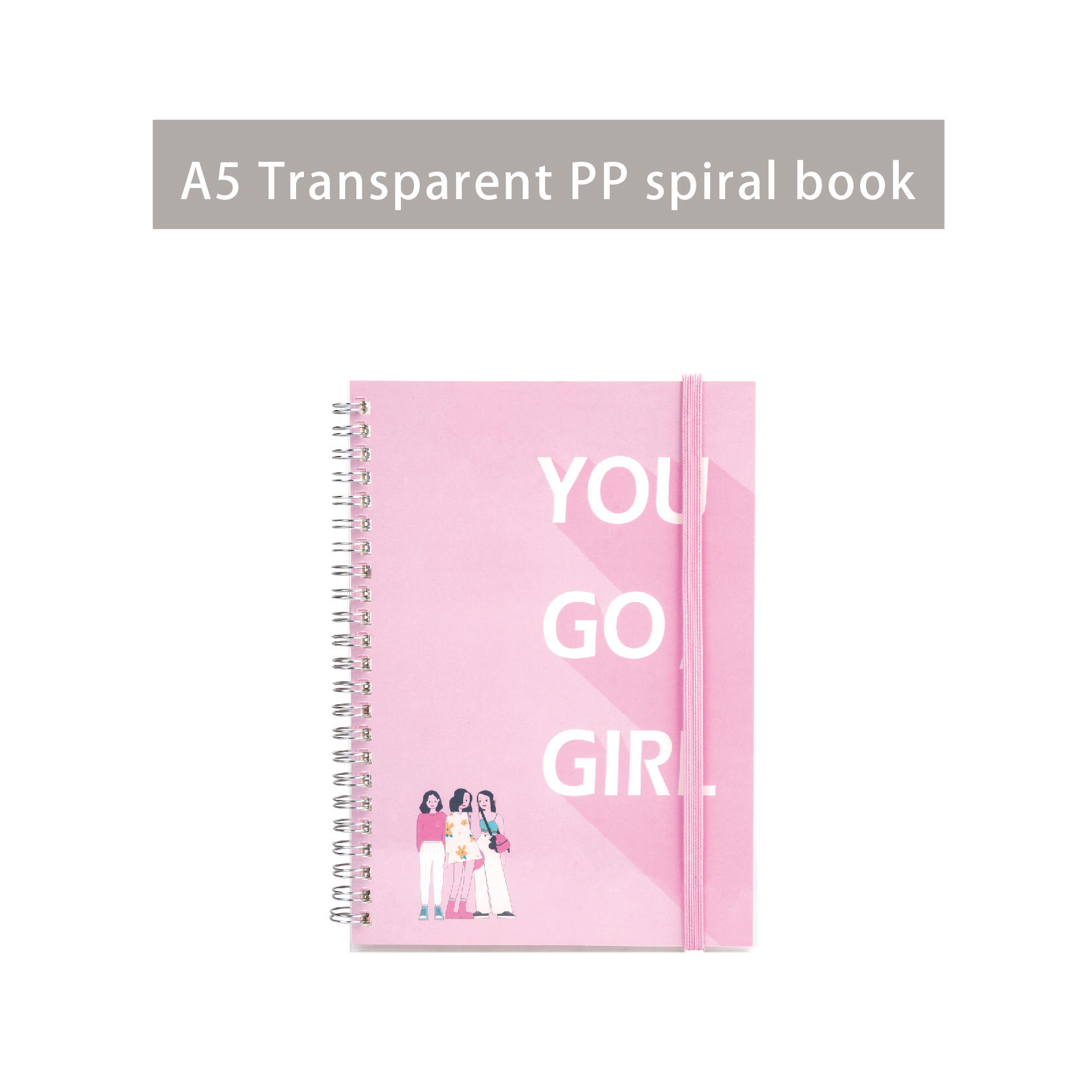 Enjoy Life A5 transparent Spiral Notebook