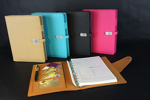 The PU leather notebook is versatile and practical
