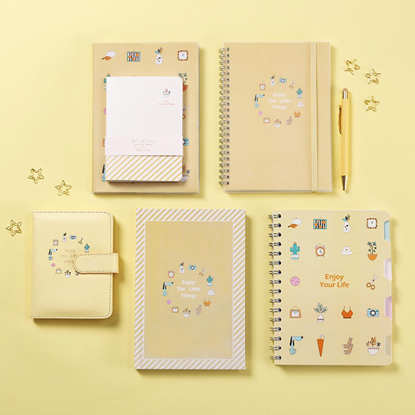 hardcover writing Enjoy Life A5 3 in 1 Notebook