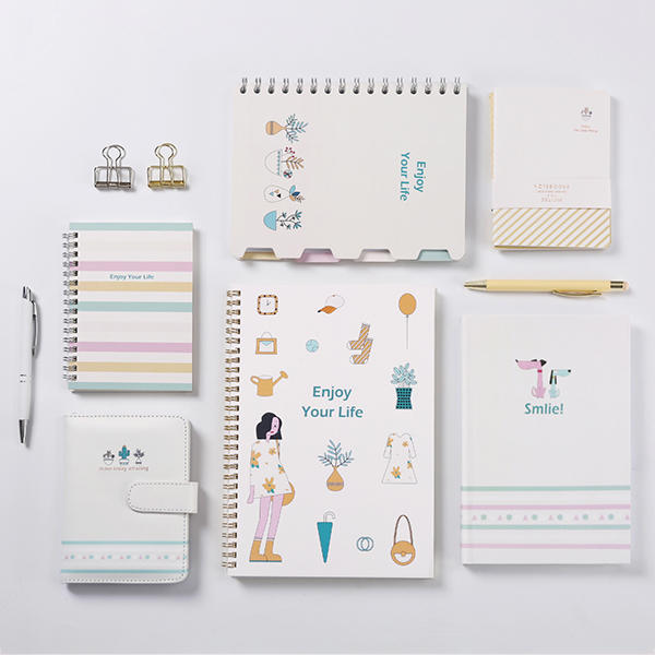 hardcover writing Enjoy Life A6 3 in 1 Notebook