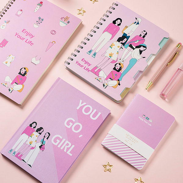 custom Enjoy Life A5 Writing hardcover paper Notebook