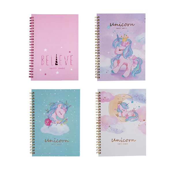 A5 printed spiral notebook