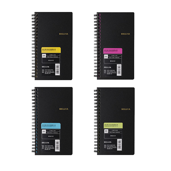 48K black PP spiral book