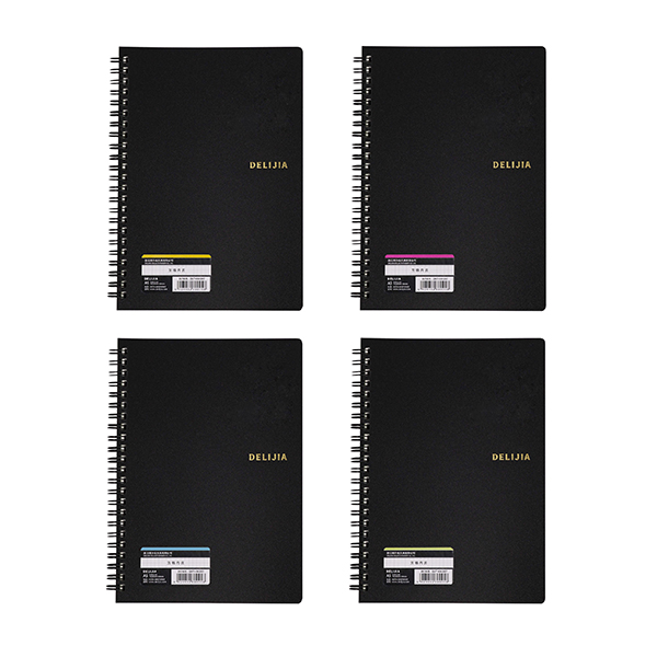 A5 black PP spiral book