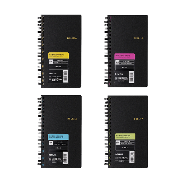 48K black PP spiral book