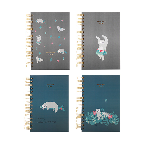 Sloth A5 Spiral Notebook