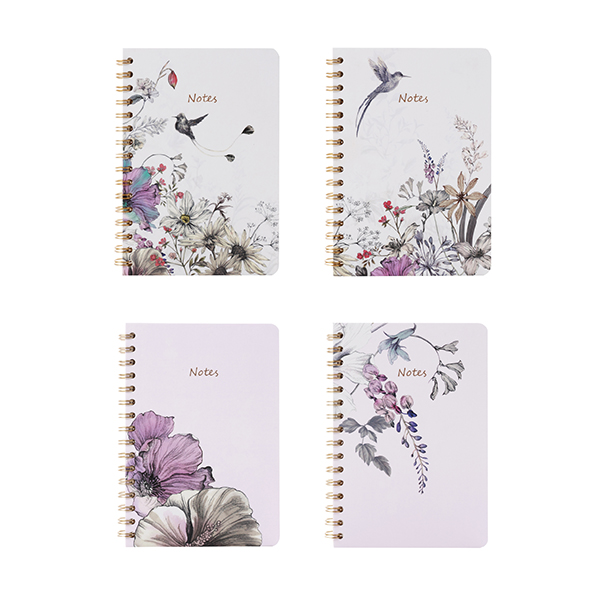 Blooming Flowers A5 Spiral