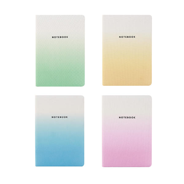 A5 Gradient Color Polyester Notebook